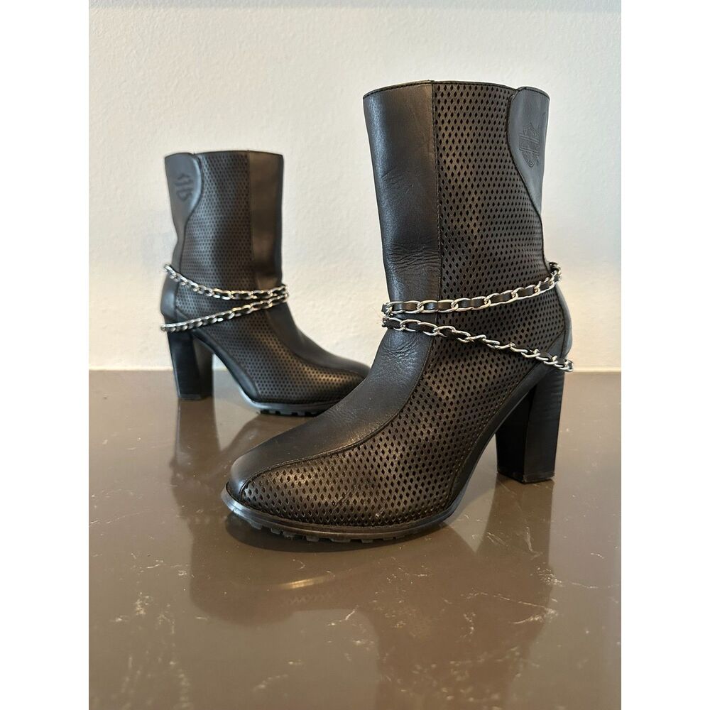 Harley Davidson Claudia Chain Boots Sz. 9(W)